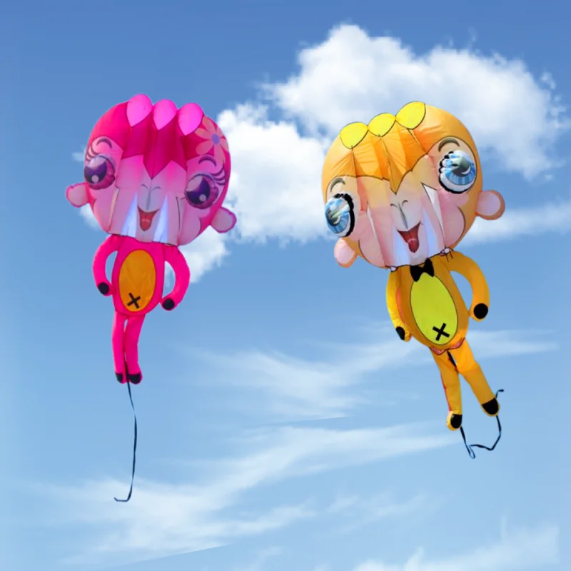 free shipping large 3D monkey soft outdoor flying wind sock kites children kite reel kite big kites for adults inflatable toys