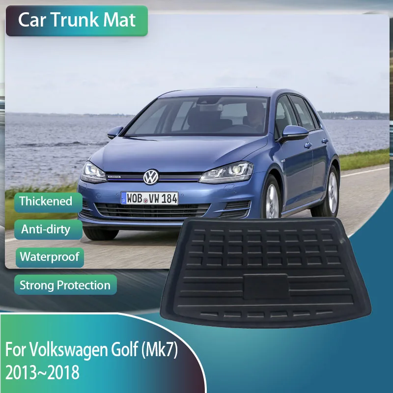 

Car Trunk Mats For VW Volkswagen Golf 7 MK7 2013~2018 Hatchback Waterproof Boot Carpets Rear Trunk Storage Pads Auto Accessories