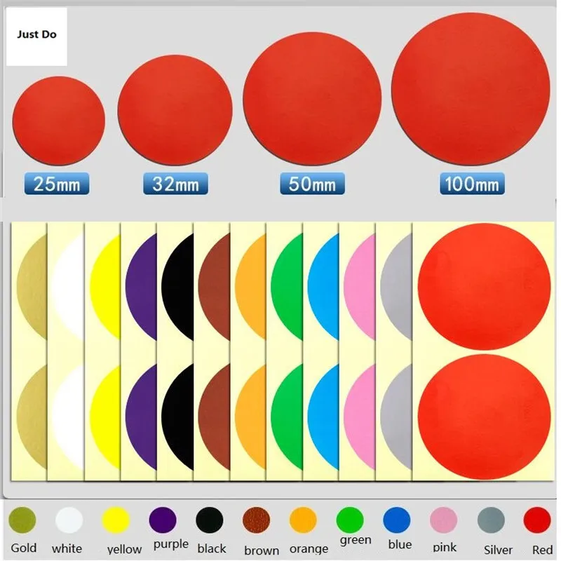 50mm 100mm Large Round sticker Labels Big Circle Sealing Labels DIY Circle Stickers 5cm/10cm Colorful Writing Round Sticker decorative stickers self adhesive stickers custom stickers stationery stickers paper stickers adhesive stickers decorative labels stickers custom design stickers