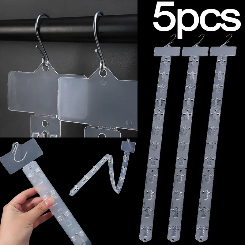 1/5pcs Hanging Strips Supermarket Snack Plastic Store Hang Snacks Display Hanger Hooks Useful Shop Merchandising Clip Strips