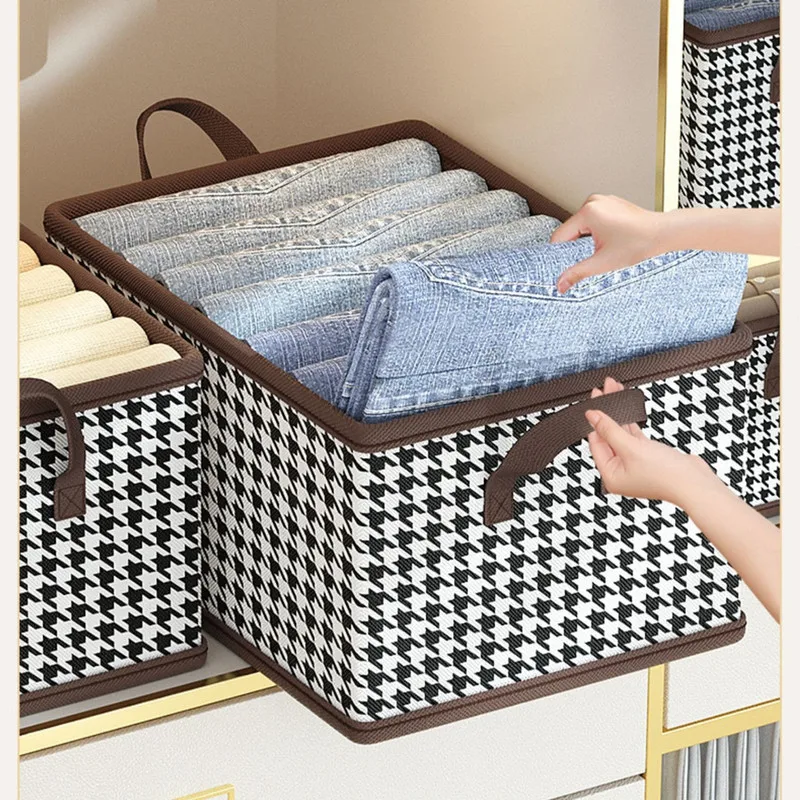 Large Capacity Clothes Organizer Box Foldable Sweater Pants Storage  Organizers Non-woven Storage Box With Steel Frame - Storage Boxes & Bins -  AliExpress