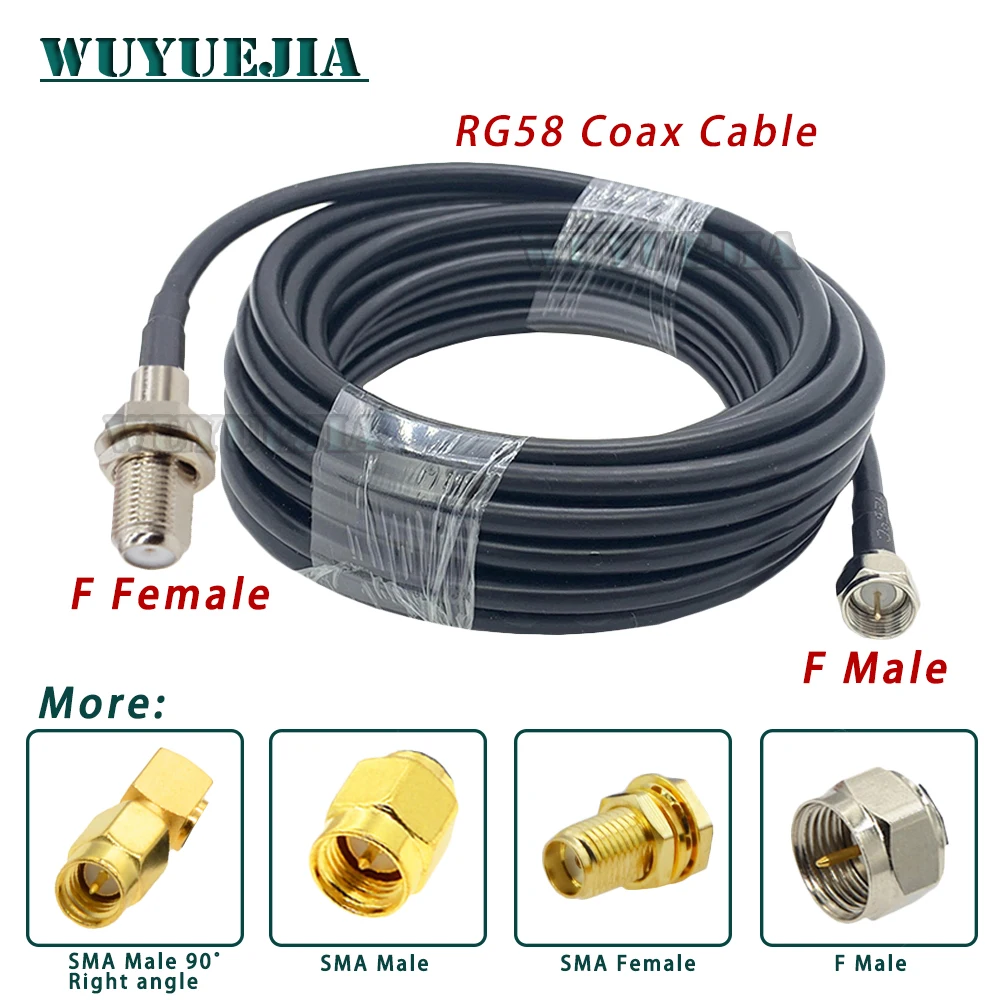 Câble Coaxial RG58 De 11 Mètres – Blindé, Qualité Neuve