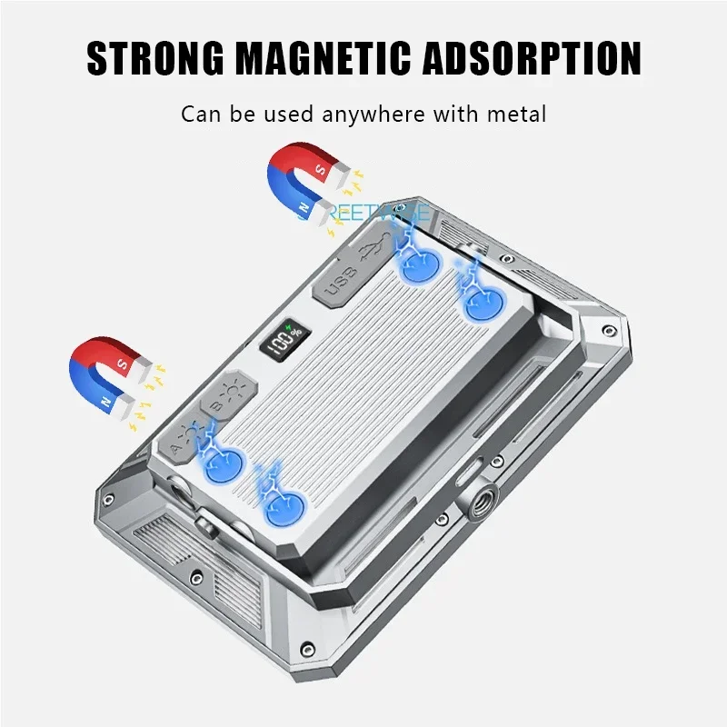 Portable LED Camping Tent Light Rechargeable Searchlight High Power Outdoor Emergency Lighting Waterproof Hanging Night Lamp camping light portable flashlight portable lanterns camping lamp portable torch