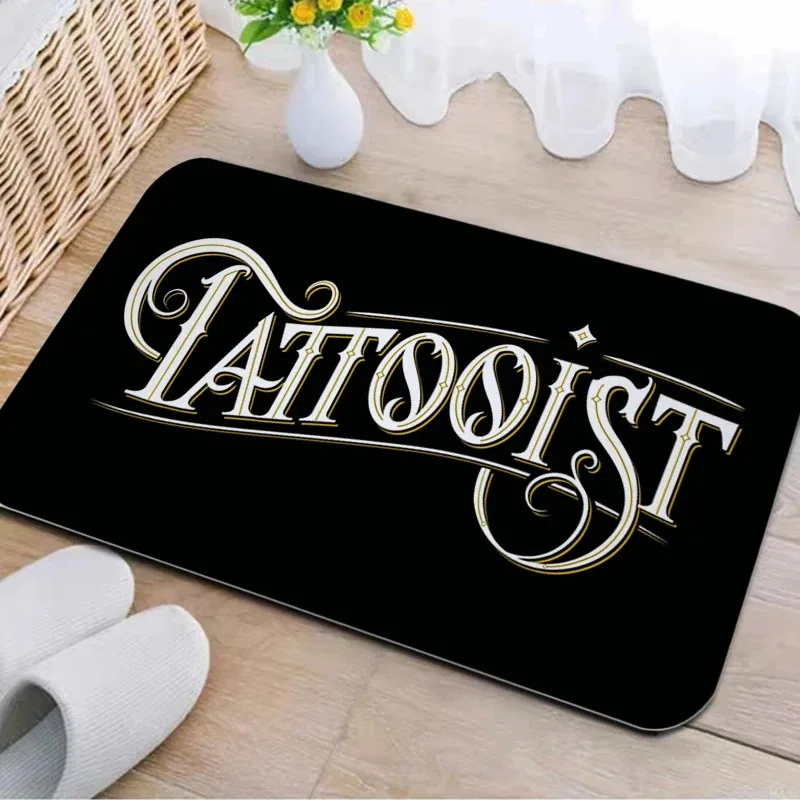 Tattoo Shop Mat Indoor Welcome Doormat Washable Bathroom