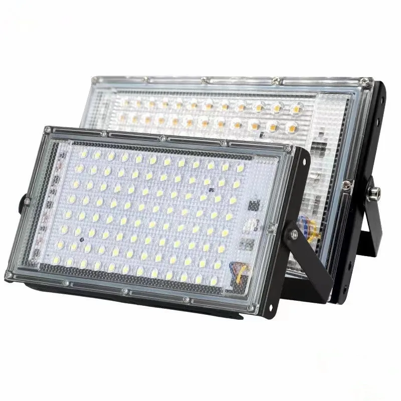 50W 100W LED Floodlight 110V 220V Waterproof Ip65 White/Warm White Lights Ultra Bright Led Outdoor Spotlight for Warehouse
