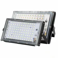 50W 100W LED Floodlight 110V 220V Waterproof Ip65 White/Warm White Lights Ultra Bright Led Outdoor Spotlight for Warehouse 1