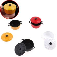 

1:12 Dollhouse Miniature Kitchen Utensils Cooking Ware Mini Pot Boiler Pan Doll House Accessories Play Kitchen Toy