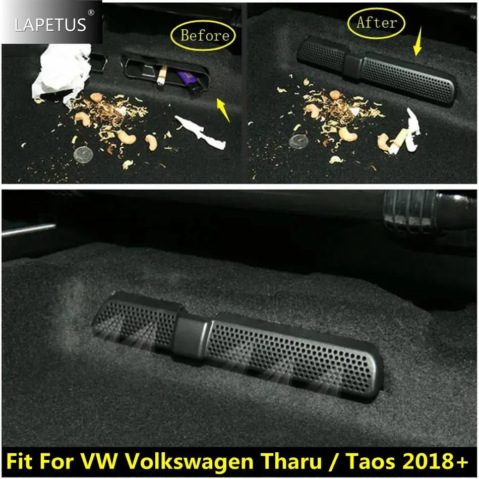 Car Accessories Seat Under Floor Air Conditioning AC Vent Outlet Dust Cover Kit Fit For VW Volkswagen Tharu / Taos 2018 - 2023