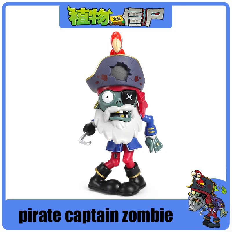 Plants vs Zombies Anime Action Figure Set: Conehead, Buckethead, Crazy Dave & Pirate Zombie Toy Collection
