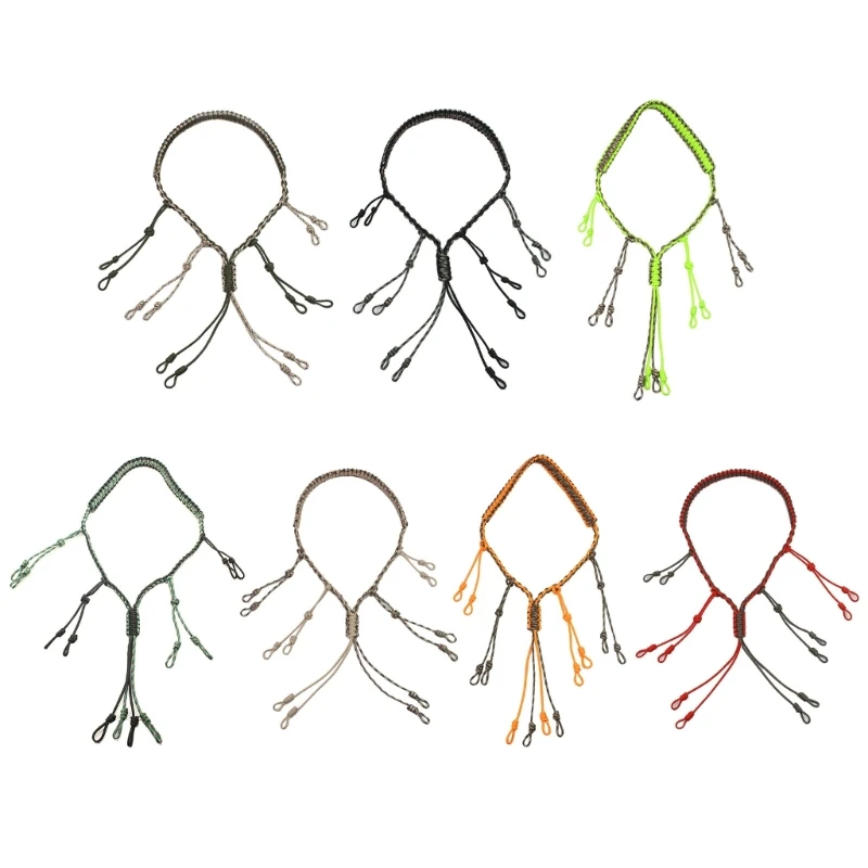 Duck Call Lanyard Cord Caccia Decoy Rope Hunter Gioco Fischio Paracord Corda