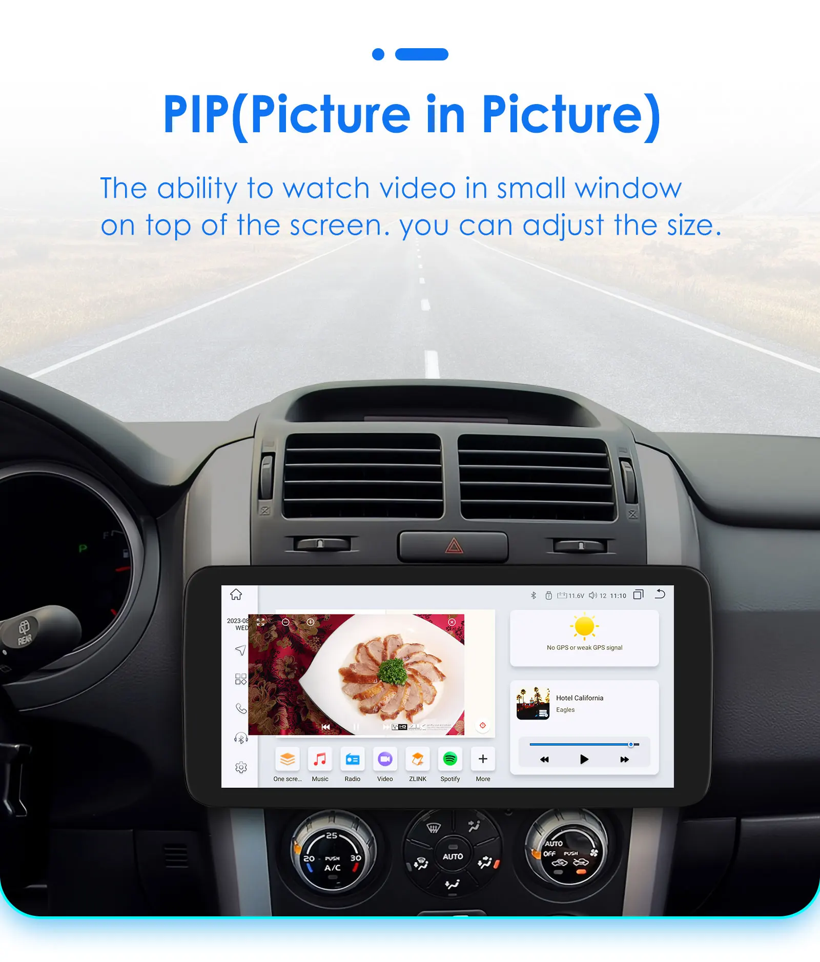 10.1 "10.33" 1 din universal Grad drehbarer Bildschirm für Multimedia-Player GPS Navi Ai Carplay Hea dunit 4g-let – Detail 34