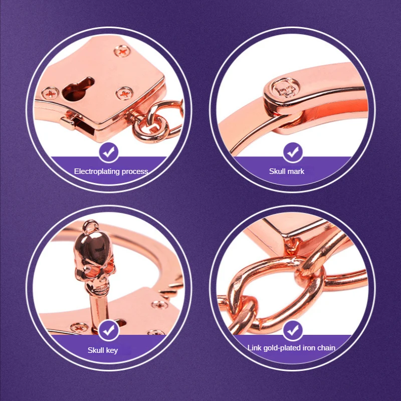 Produkty Han Sex SM Tools Gold And Sier Binding Rekwizyty Żelazny Łańcuch Odłączany Seks Dorosły Stymulant_voghion.com