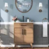24.5" Bathroom Vanity with Sink Combo, Mid-Century Modern Small Single Bathroom Cabinet Set, Integrated Sink, Soft Closing Doors 1