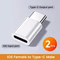 White 2pcs ios to c