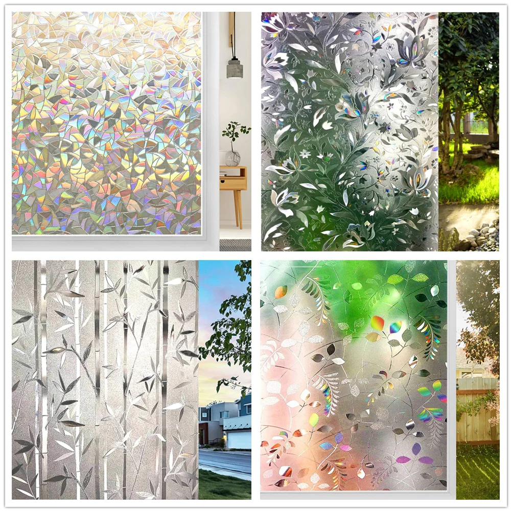 Window Film Privacy Opaque Window Stickers for Glass Windows Self