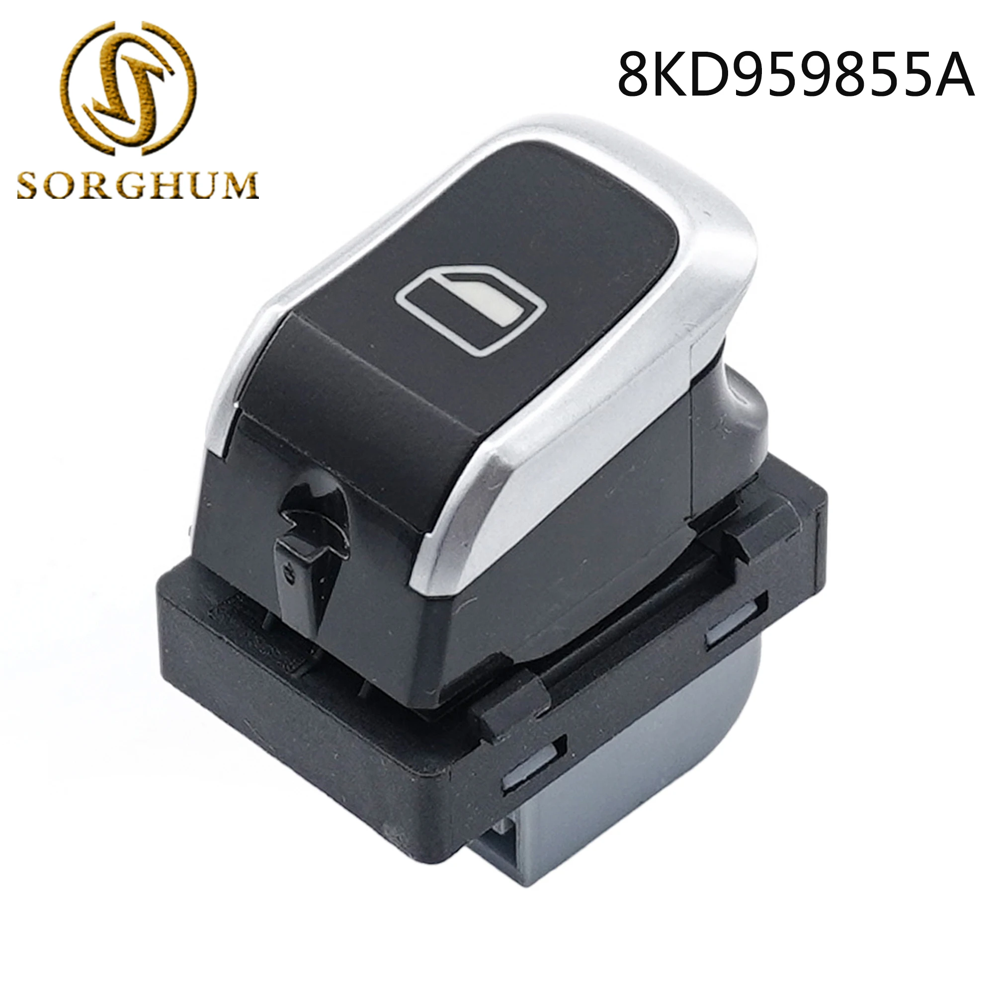 

Sorghum 8KD959855A 8KD959855 8KD 959 855 Chrome Car Master Window Power Control Switch Button For AUDI A4 S4 Q5 B8 Allroad