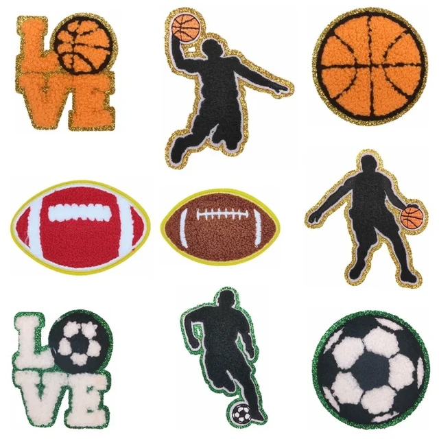 Playing Football Sport Theme Iron On Embroidered Clothes Patches For Boy  Man Clothing Stickers Garment Wholesale - AliExpress
