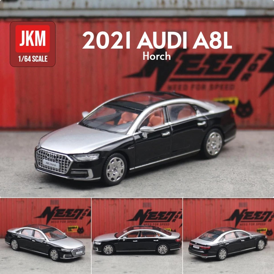 1/64 アウディ A8L セダンミニチュアモデル JKM 1:64 フリーホイール