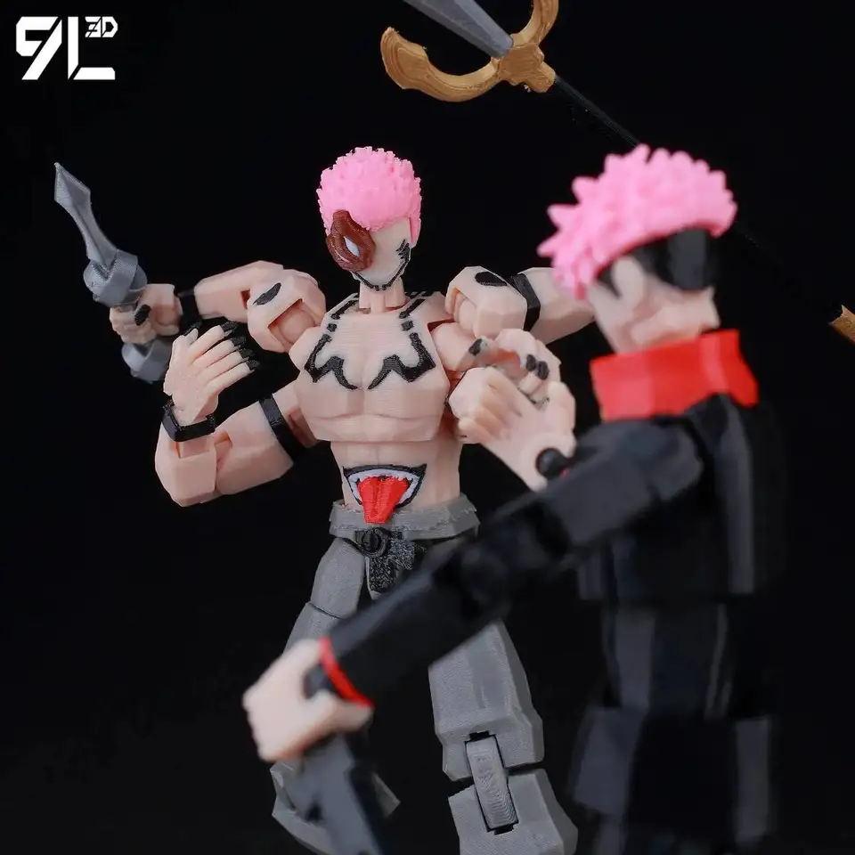 9L3D Lucky13 Sukuna Jujutsu Fushiguro Toji Gojo Satoru Action Figure Dummy13 T13 Multi-Jointed Collectible Toys Titan13_voghion.com