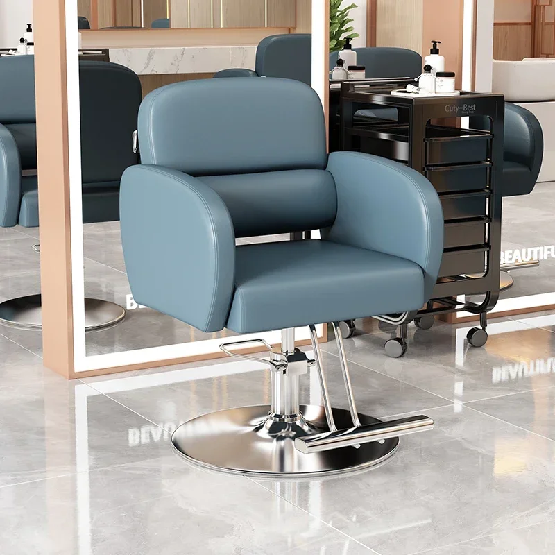 

Cosmetic Facial Barber Chairs Ergonomic Barbershop Aesthetic Beauty Metal Chair Esthetician Silla Barberia Luxury Furniture