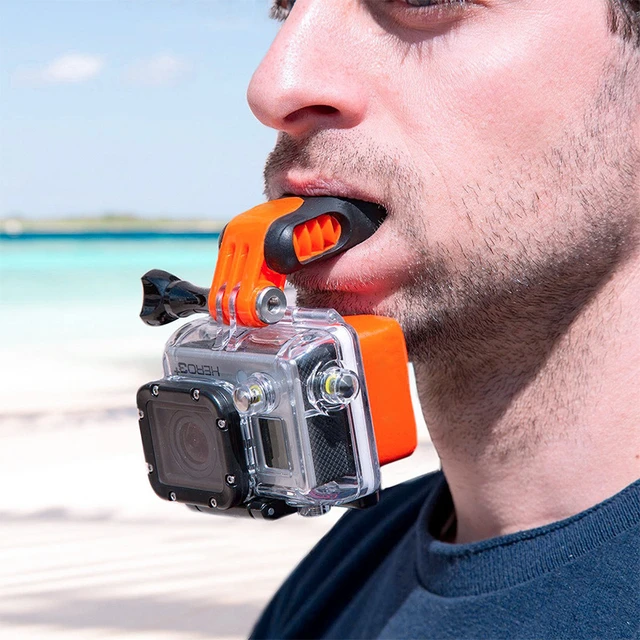 Action Camera Surf Mouth Mount  Mouth Mount Holder Gopro - Sports & Action  Video Cameras Accessories - Aliexpress
