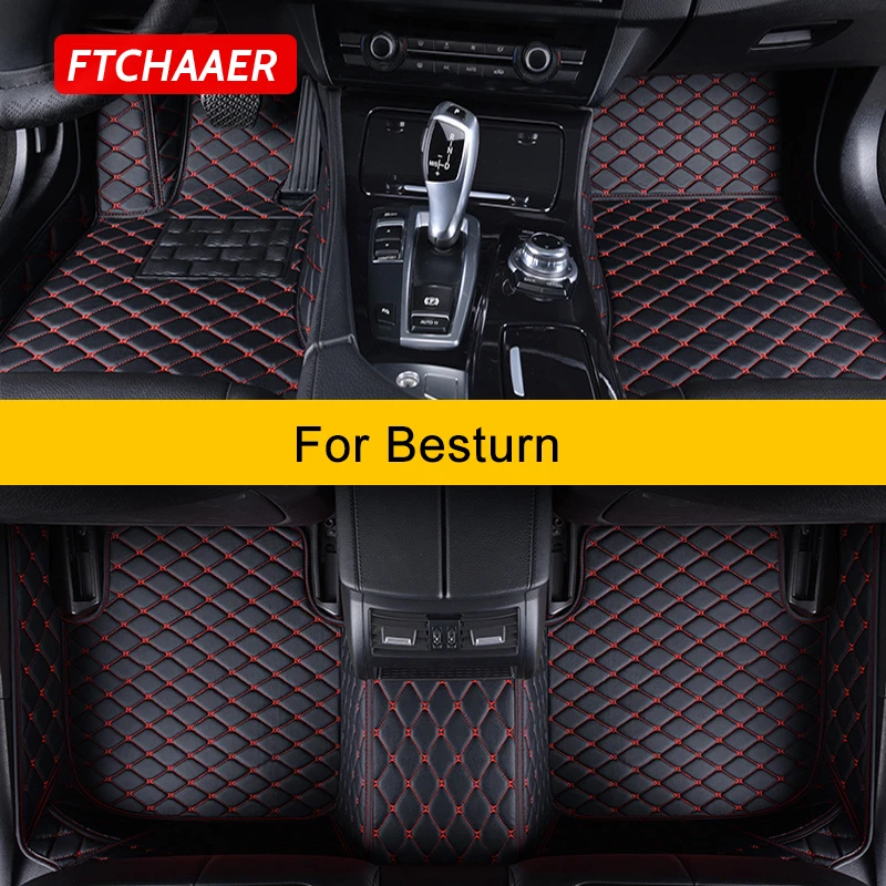 

FTCHAAER Custom Car Floor Mats For Besturn B50 B70 X80 X40 T33 T55 T77 T90 T99 B30 B90 Auto Carpets Foot Coche Accessorie