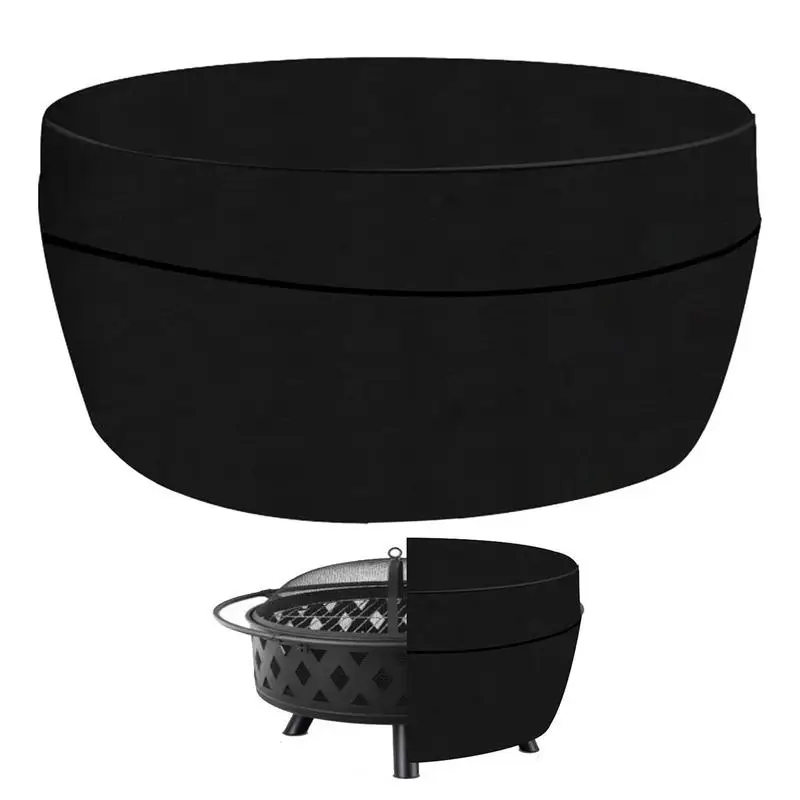 OutdoorRoundFirePitCoverWaterproofOutdoorFirePitCoverFor