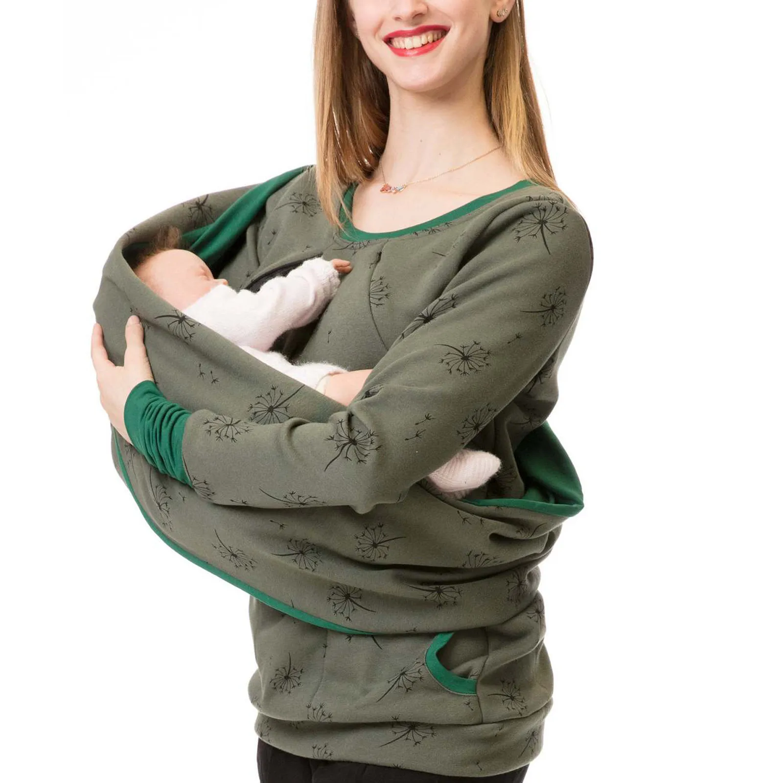 Maternity Nursing Hoodie Sweatshirt Winter Autumn Pregnancy Clothes Pregnant Women Breastfeeding Sweater Shirts