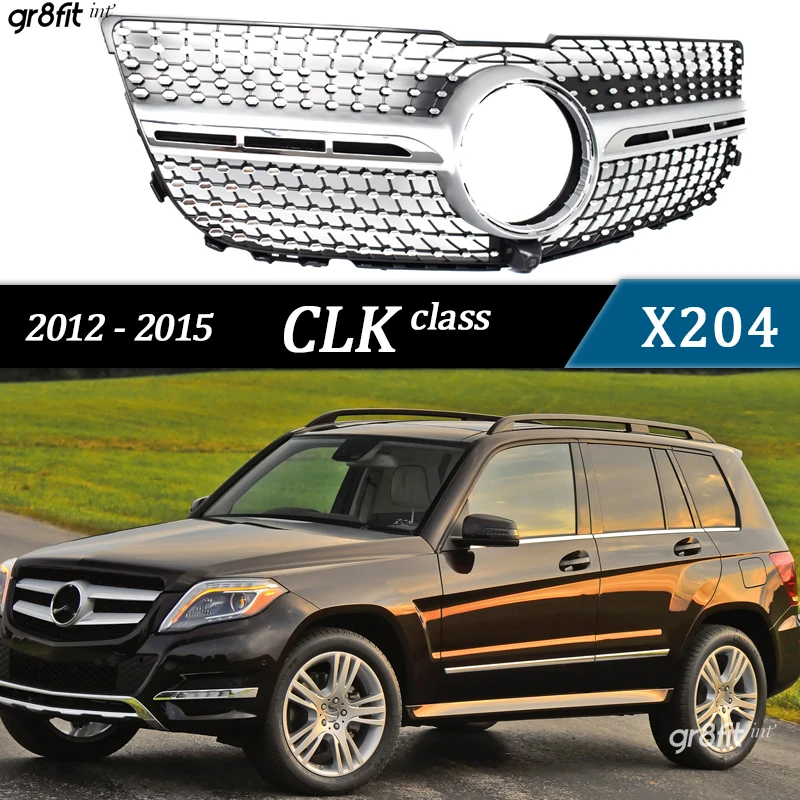 

Panamericana GTR & Diamond Style Black Silver Grille for Mercedes GLK Class X204 Facelift GLK250 GLK300 GLK350 GLK400 GLK63 AMG