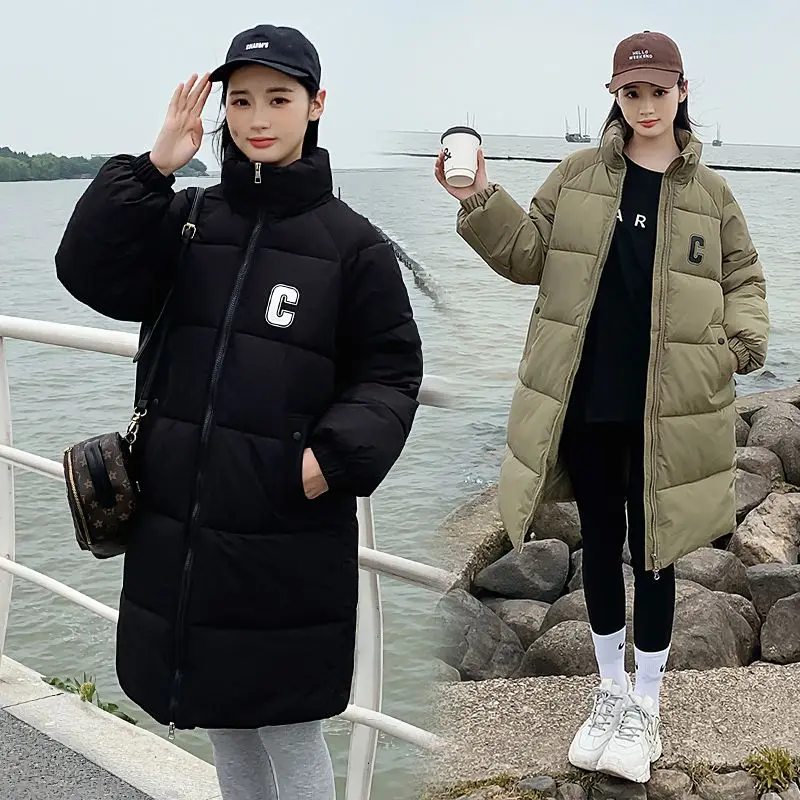 Long Down Coats Women's Down Jacket 2024 Warm Feather Coats Long Puffer Jacket Women Padded Jackets Thick Long Down Jackets