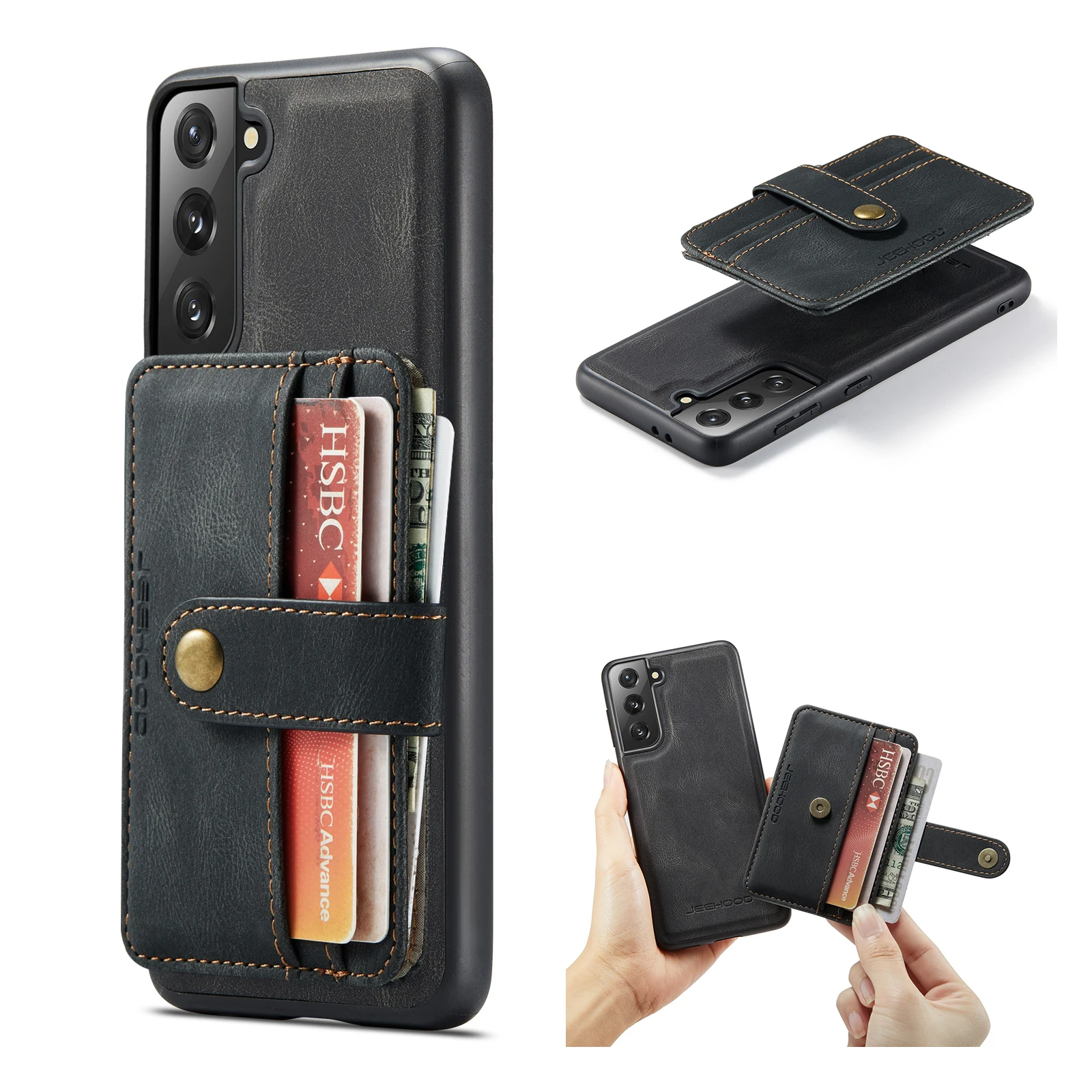 

Flip Stand Leather Phone Case For Samsung Galaxy M53 M33 M23 M13 M52 M32 M22 M02 M40S M60S M70S M80S F23 Wallet Card Cover Coque