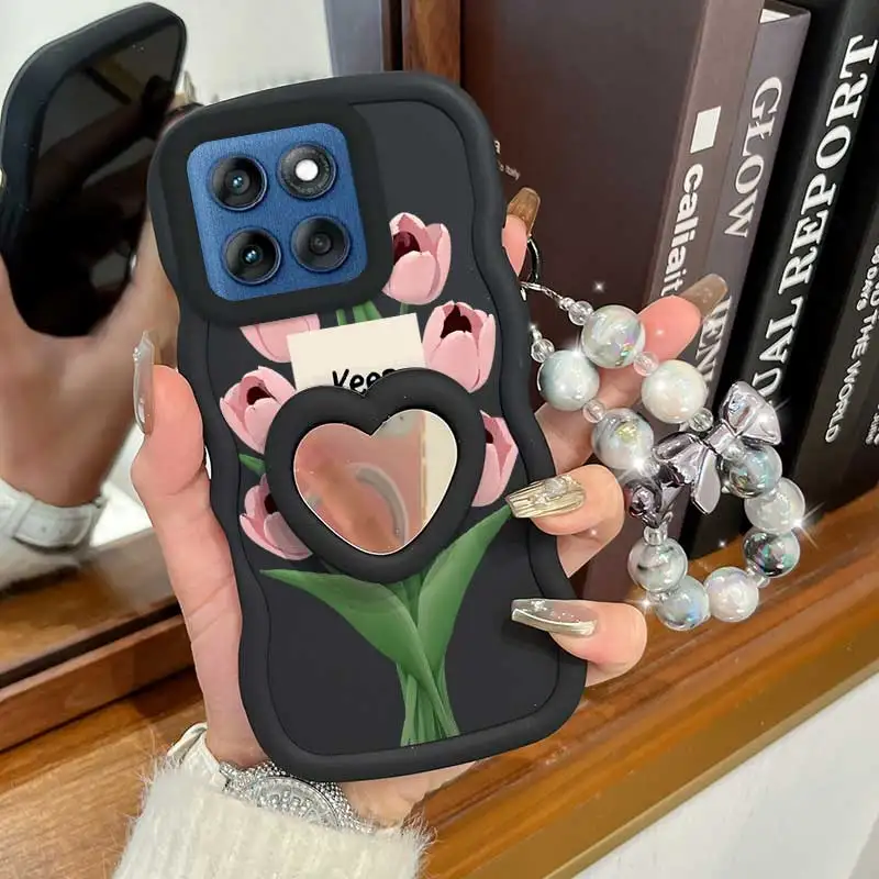 3-Piece Set: Stay Happy Phone Case, Lanyard, and Stand