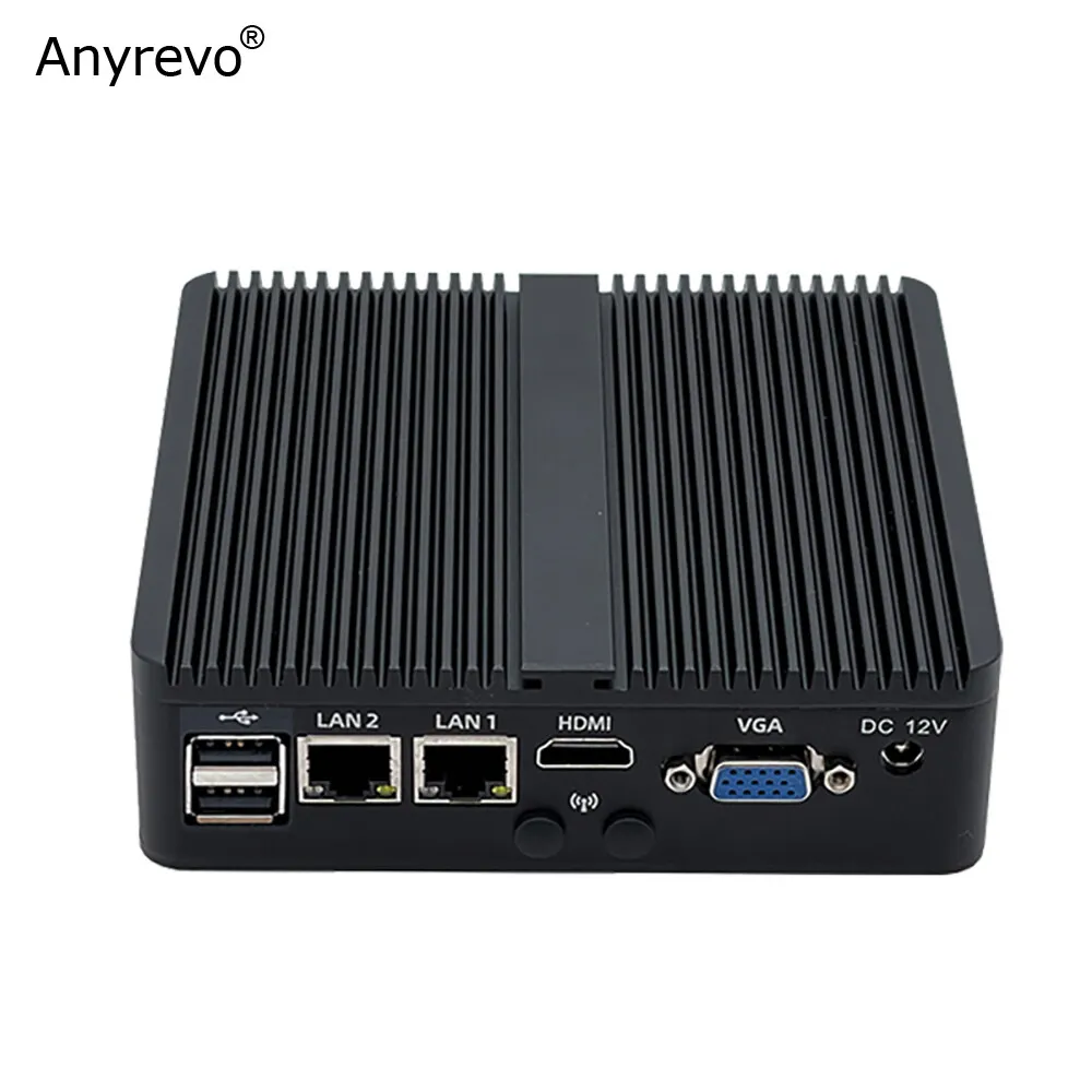 

Fanless Quad Core Industrial Computer Intel Celeron J4125 Mini PC with VGA HDMI 2 Gigabit LAN 2 RS232 OPNsense Firewall Router