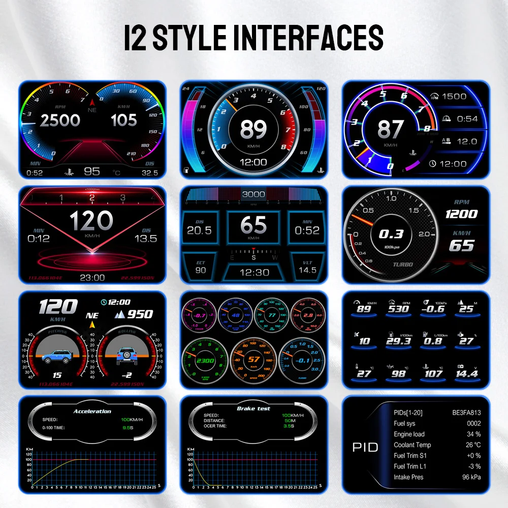 溸 GPS ӵ  溸  ƿƮ 跮 P2  ý HUD ͺ 극ũ ׽Ʈ ڵ  ÷, OBD2
