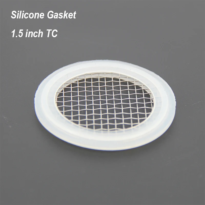 1.5 Inch Tri Clover Silicone Gasket with Stainless Mesh(#10 Mesh)