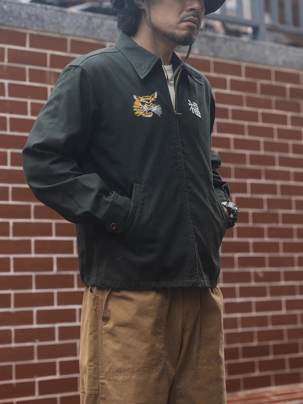 PUTUMAYO・軍服風ジャケット Non Stock Fox Embroidery Vietnam Souvenir Tour Jacket Mens