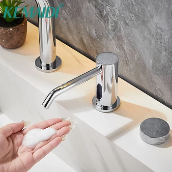 KEMAIDI Automatic Soap Dispenser Smart Sensor Touchless Dish Soap Dispenser for Kitchen Sanitizer Dispensador Bottle Deck Mount 1