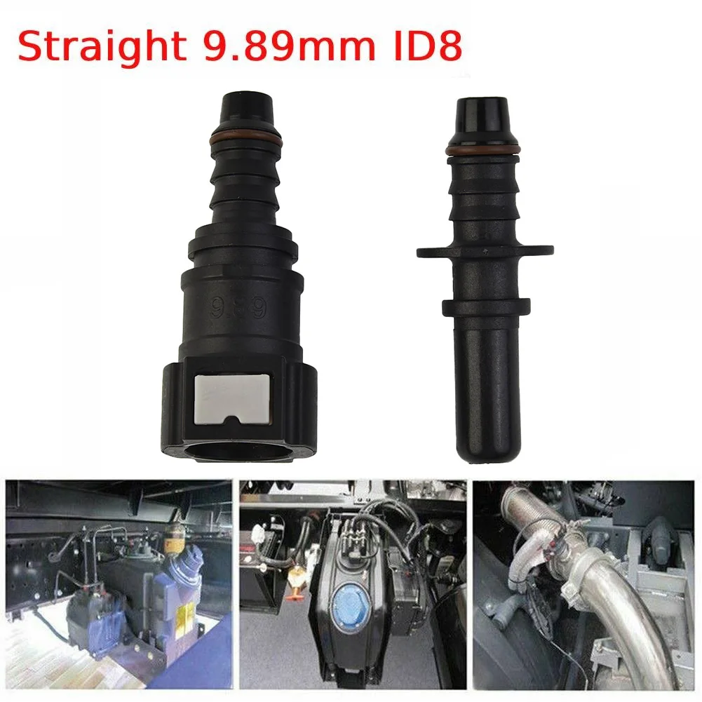 

1set Straight 9.89-ID8 Car Fuel Line Hose Pipe Coupler Quick Release Connector Kit Automobile Gasoline Diesel Connection Quick