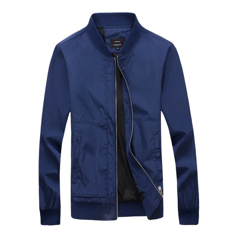 

2023 Spring Autumn Casual Solid Fashion Slim Bomber Jacket Men Overcoat New Arrival Baseball Jackets Men's Jacket M-6Xl 8Xl Top