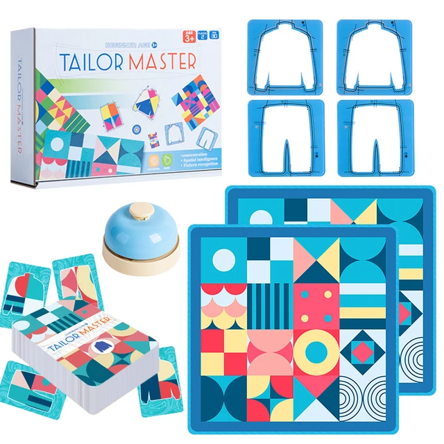 Tailor Master Battle Game Children Toys Funny Table Game Color Shape Matching Logical Montessori Thinking Interactive Board Game 1
