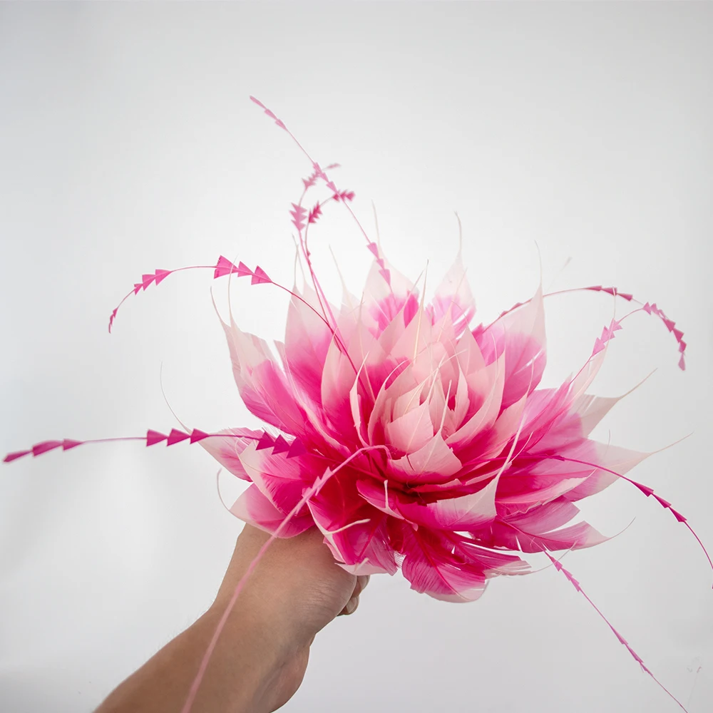 Rote Braut-Kopfblume, Huhn, Gans, Hahnfeder, Herstellung von Corsage mit  Perlen, Perlen für Kostüm, Party, Hüte, Kleidung, Dekoration - AliExpress, image size:1000x1000