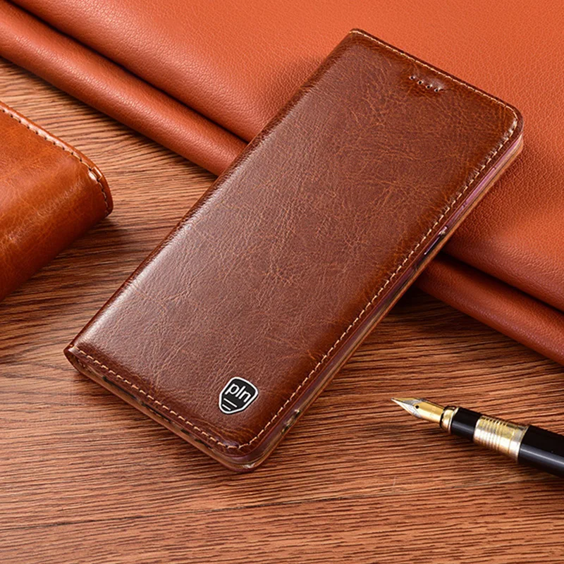 

Luxury Genuine Leather Case For Vivo X50 X50e X60 X60T X60s X70 X80 X90 Pro Plus Lite Horse Magnetic Wallet Phone Flip Cover