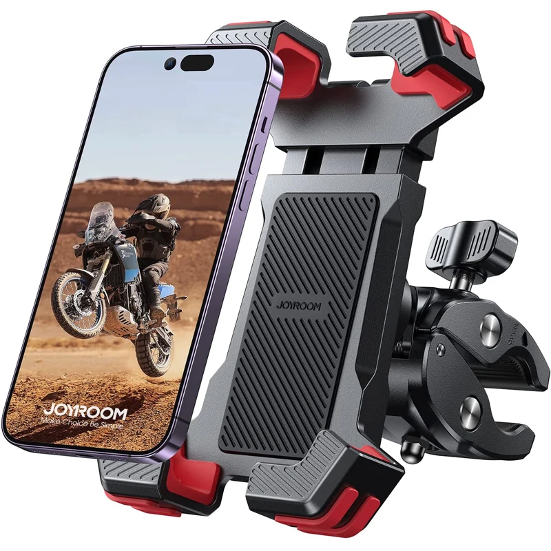JOYROOM Motorcycle Phone Holder Mount 1s Lock Install Biking Bike Phone
