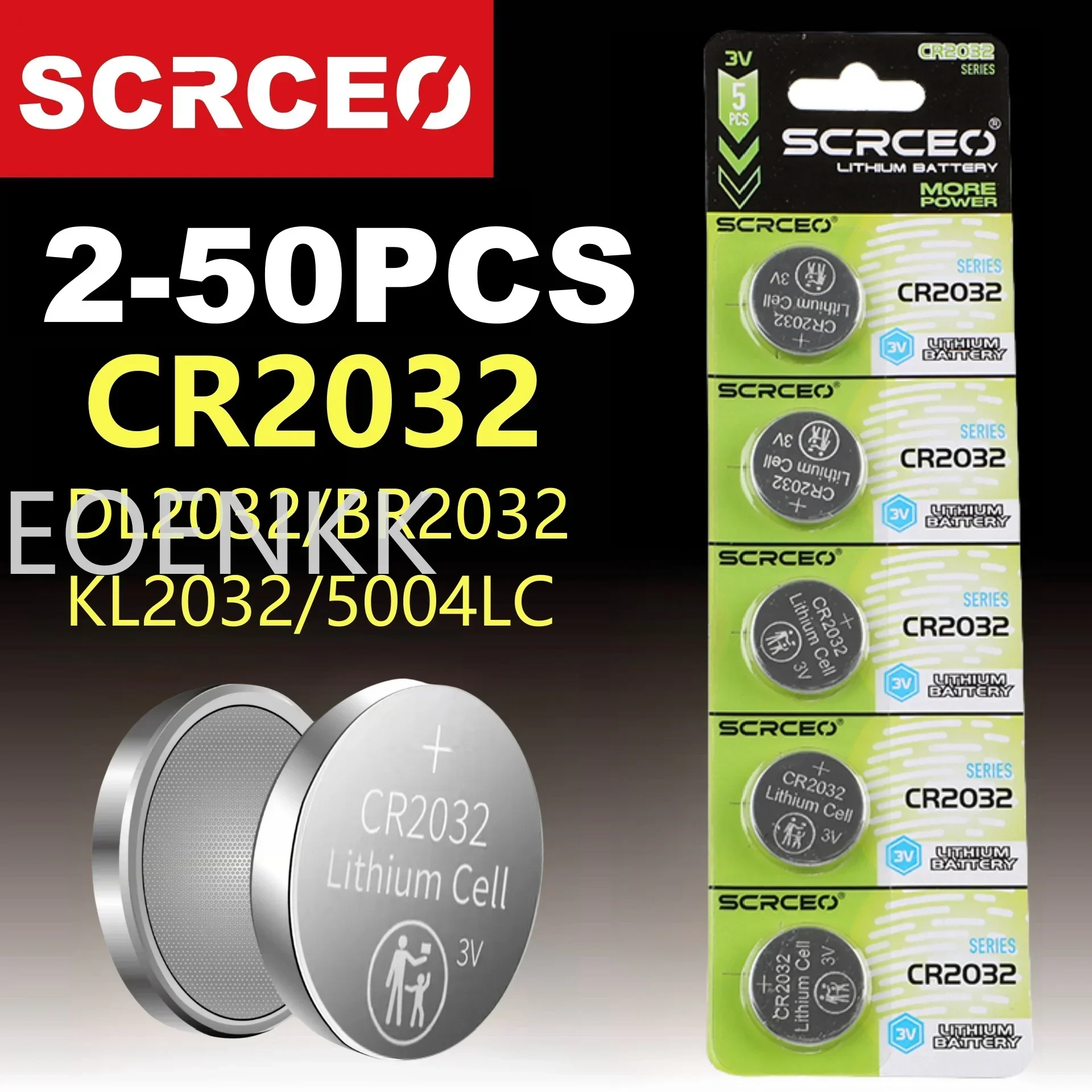 New2-50PCSCR20323VLithiumBatteryCR2032ButtonBatteryForWatchToyCalculatorCarRemoteControlButtonCoinCell-AliExpress