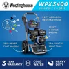 For WPX3400 Gas Pressure Washer, 3400 PSI and 2.6 Max GPM, Onboard Soap Tank, Spray Gun and Wand, 5 Nozzle Set, 5