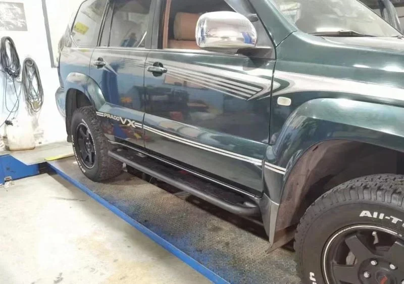 Off Road 4X4 Accessories Side Foot Step Bar Pedal Running Board Door Side Step For Land Cruiser Prado custom