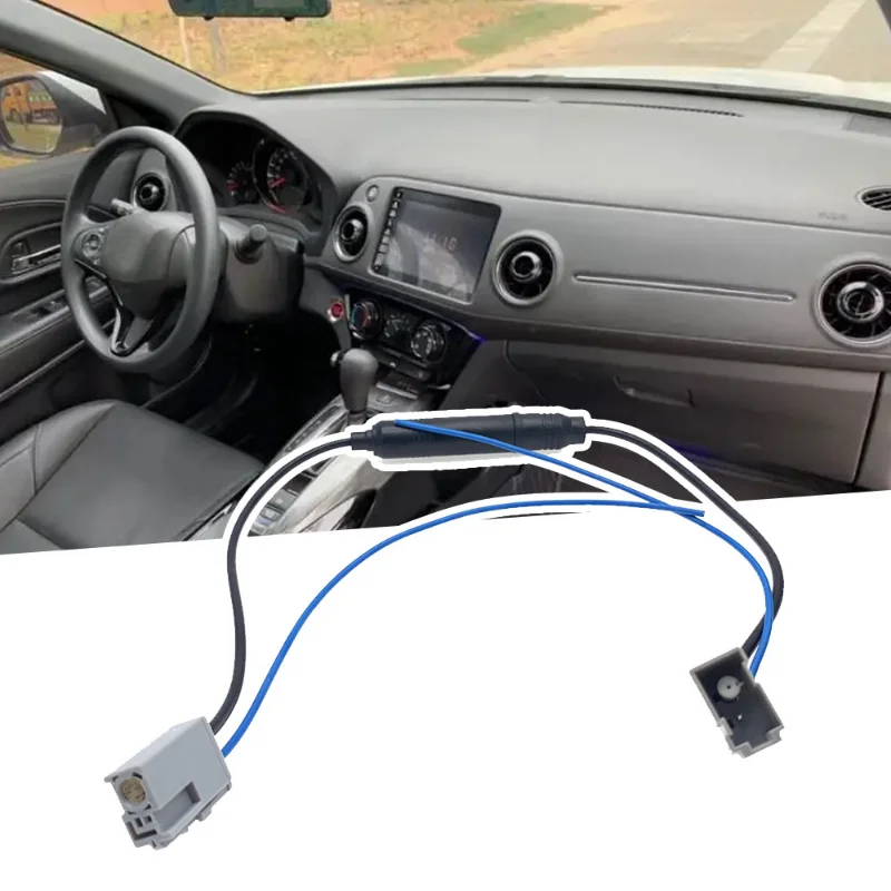 

5" Car CD FM Aerial Transfer Replacement Wire Harness Cable FM Antenna Adapter Harness for Honda Crider Jade XRV Vezel 2012-2016