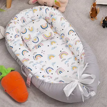 85x50 cm Baby Nest Culla per neonato Culla in cotone Culla per neonato Culla per asilo con cuscino Lettino per neonato