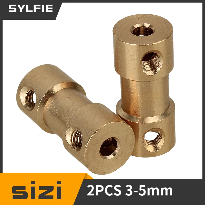 3mm To 5mm Brass Joint Motor Shaft Coupling Adapter Connector For Rc