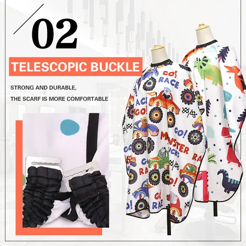 Haircut Cape Hairdressing Cape Kids Children Waterproof Hairdressing Cape Salon Hair Wrap Dyeing Haircutting Cartoon Cloth Styling Tools For Barber Shop